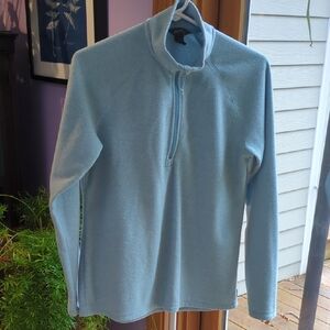 Eddie Bauer Women's 1/4 Zip Polar Fleece Pullover Soft Blue